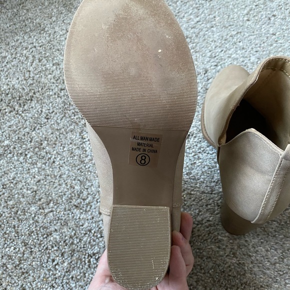 Taupe Heeled Booties - Picture 6 of 10